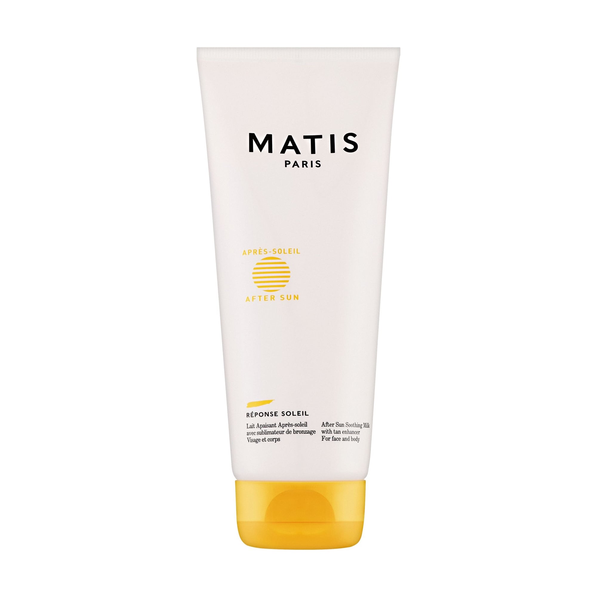 Заспокійливе молочко для обличчя та тіла Matis Reponse Soleil After Sun Soothing Milk після засмаги, 200 мл